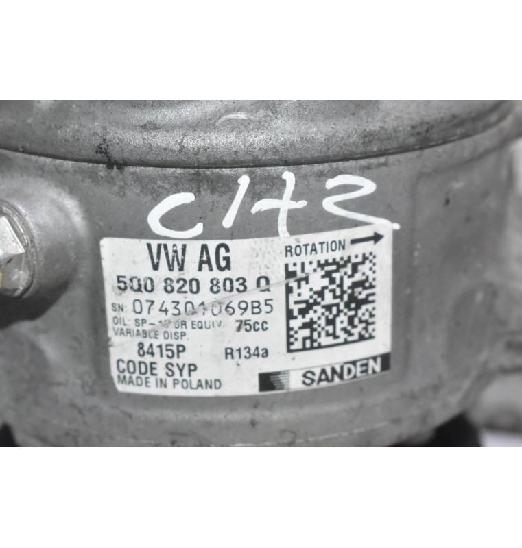 Κομπρεσέρ Aircondition A/C Volkswagen 1.0 TSI CHZ 2010-2019 5Q0820803Q (Seat Audi Skoda)