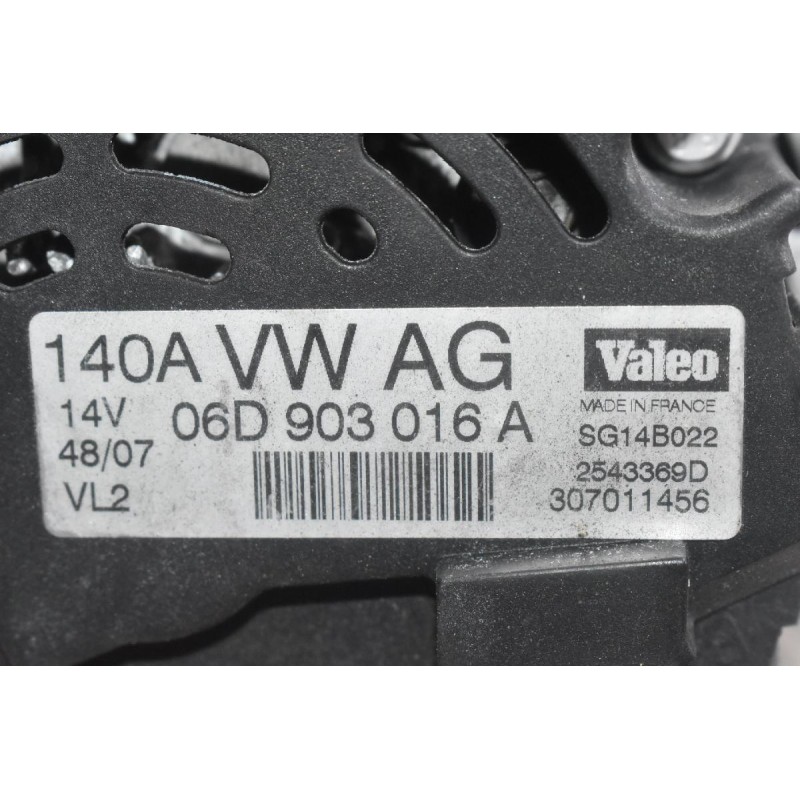 Δυναμό Audi A4 1.6 - 1.8 BFB 2000-2010 06D903016A 140A (Seat Volkswagen Skoda)