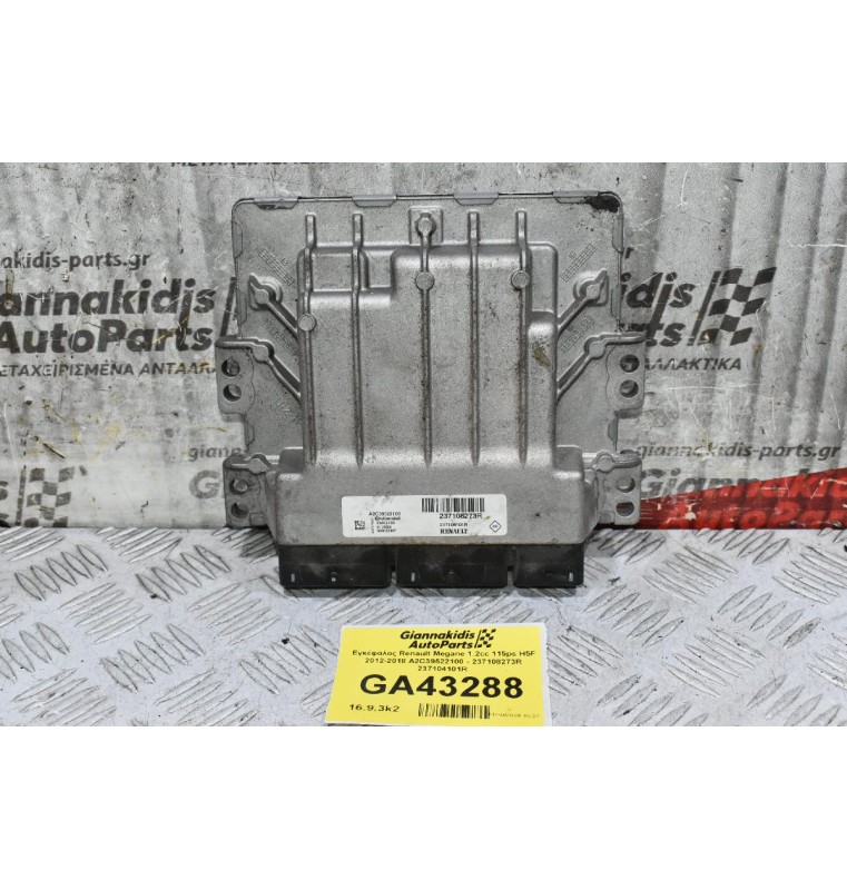 Εγκέφαλος Renault Megane 1.2cc 115ps H5F 2012-2018 A2C39522100 - 237108273R 237104101R