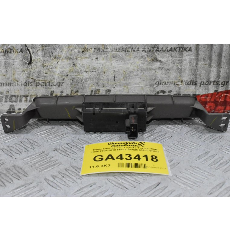 Ρολόι Εσωτερικού Ταμπλό Toyota Hilux KUN 2005-2012 55478-0K020 83910-0K010