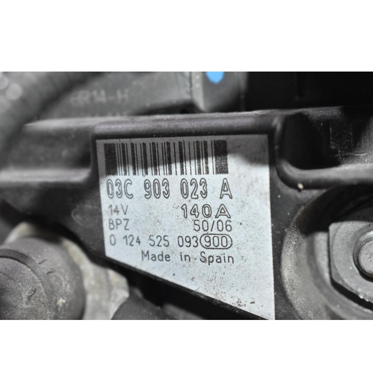 Δυναμό Volkswagen 1.4 TSI CAV BLG BMY CAX 2008-2013 03C903023A 0124525093 140A (Seat Audi Skoda) (Γνήσιος)