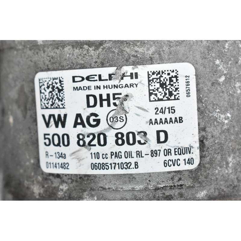 Κομπρεσέρ Aircondition A/C Volkswagen 1.4 TDI CUS 2014-2020 5Q0820803D (Seat - Skoda - Audi) (Γνήσιο)