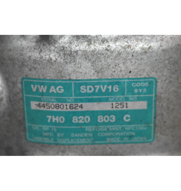 Κομπρεσέρ Aircondition A/C Volkswagen Transporter T5 1.9 TDI AXC 2003-2010 7H0820803C (Seat - Audi - Skoda)
