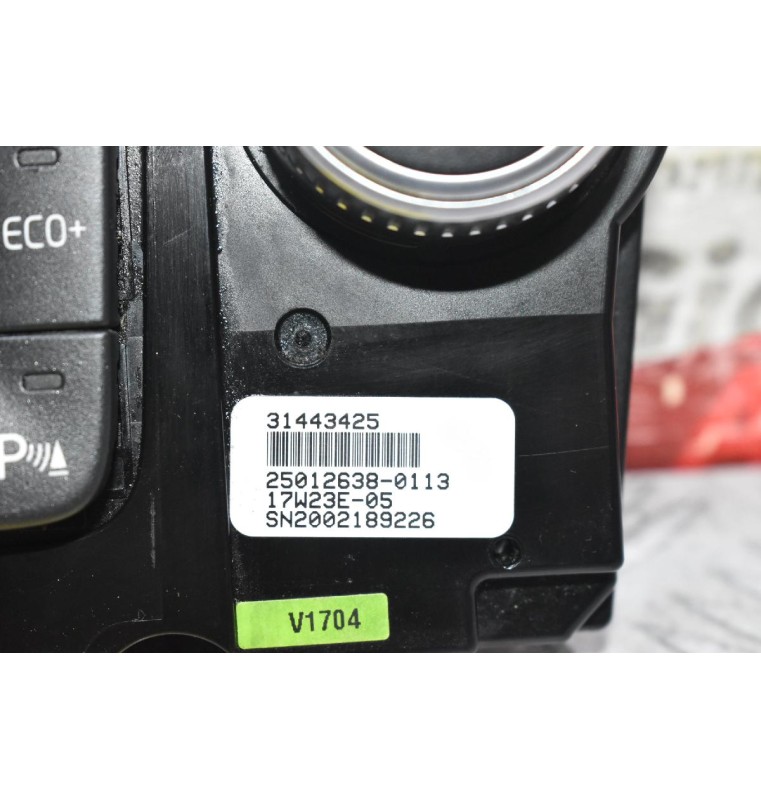 Χειριστήριο Κλιματισμού - Θερμανσης Volvo S60 V70 XC60 2007-2020 31443425 (Γνήσιο)