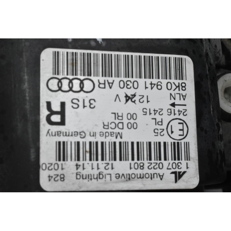 Φανάρι Εμπρός Δεξια Audi A4 B8 2008-2015 8K0941030AR 8K0941030 (Γνήσιο) (Με βάση Και Μπεκ Καθαρισμου)