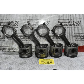 Πιστόνια + Μπιέλες Mitsubishi L200 4D56 1997-2001 (Εξωτερικη Διάμετρος 91mm) (Πείρος 32mm) (Σετ 4 Τεμαχια)