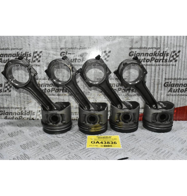 Πιστόνια + Μπιέλες Mitsubishi L200 4D56 1997-2001 (Εξωτερικη Διάμετρος 91mm) (Πείρος 32mm) (Σετ 4 Τεμαχια)