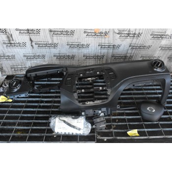 Ταμπλό Με Σετ Αερόσακους Ζώνες Και Εγκέφαλο Renault Captur 2013-2021 (Samsung) (Γνήσια) 985103783R 985253411R 985706989R