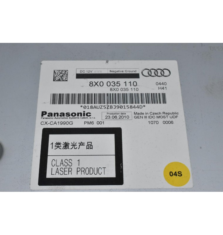 Ράδιο - Υποδοχή CD Audi 2008-2015 8X0035110