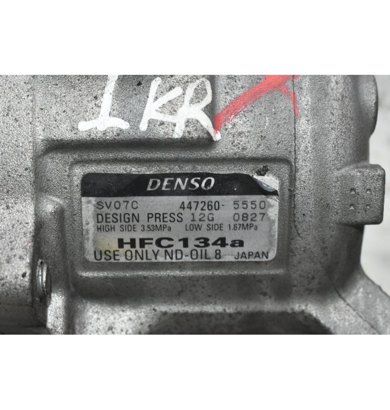 Κομπρεσέρ Aircondition - A/C Toyota Yaris 1KR 2005-2010 DENSO 447260-5550