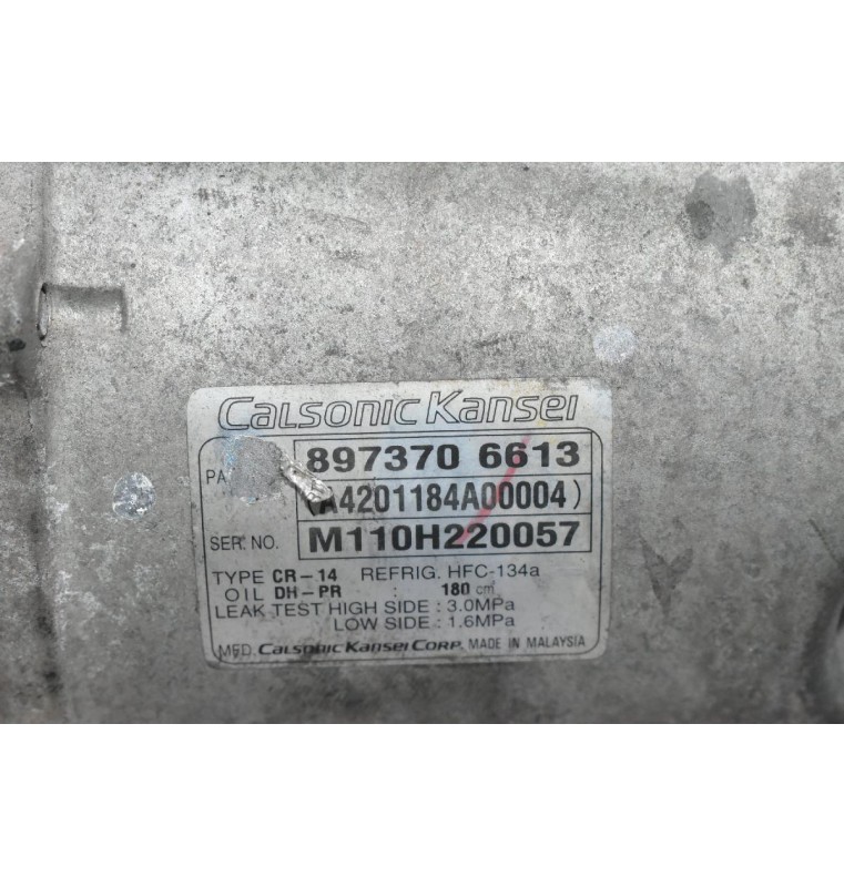 Κομπρεσέρ Aircondition - A/C Κλιματισμός Isuzu D-Max CALSONIC 4JK1 4JJ1 8973706613