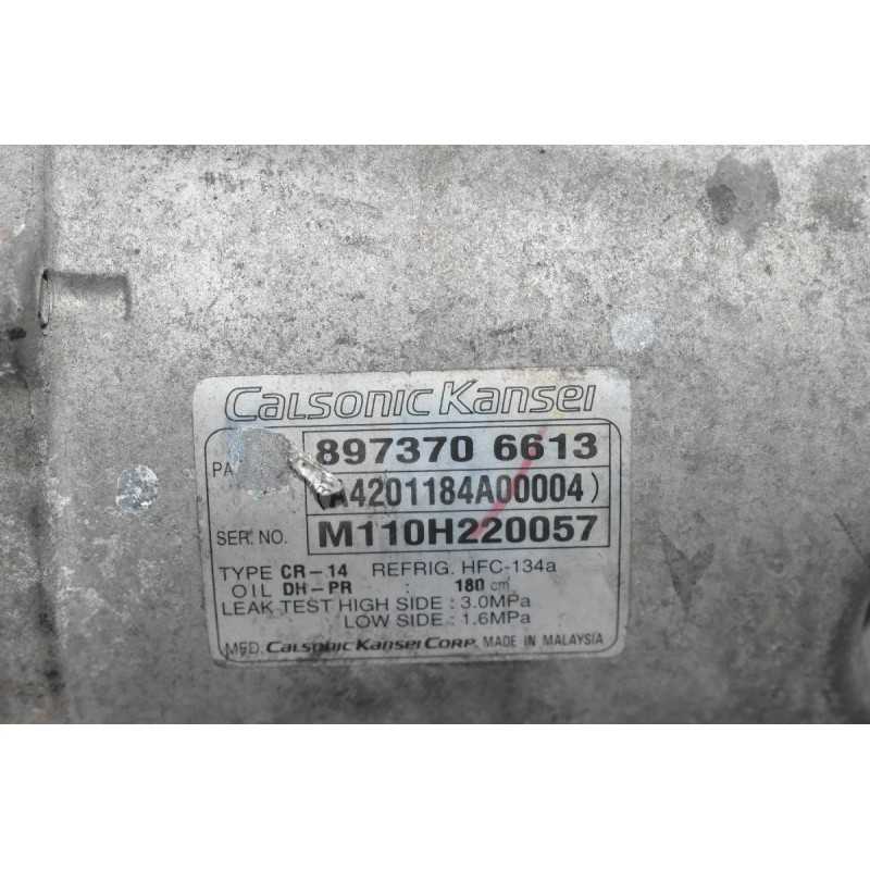 Κομπρεσέρ Aircondition - A/C Κλιματισμός Isuzu D-Max CALSONIC 4JK1 4JJ1 8973706613