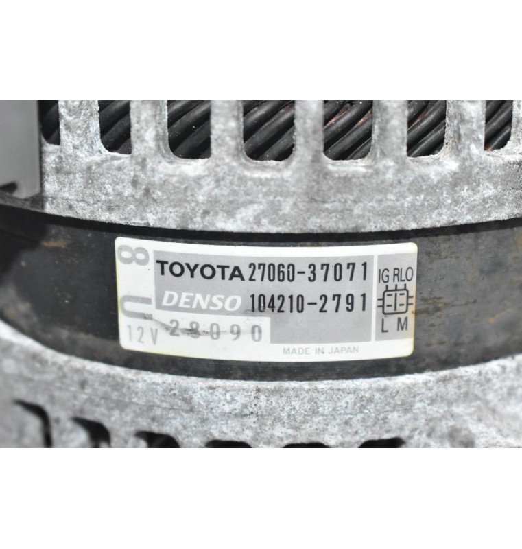 Δυναμό Toyota Corolla 1.8 2ZR 2008-2015 27060-37071 104210-2791 (Γνήσιος)