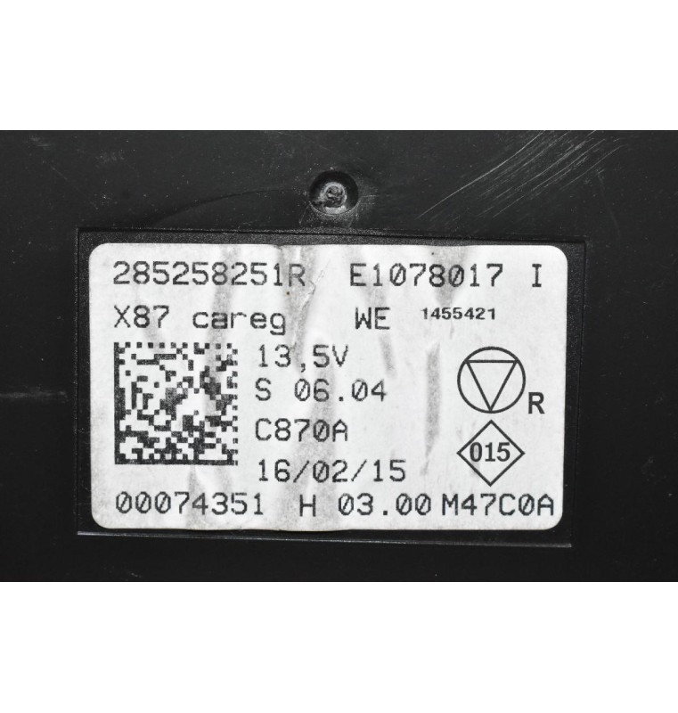 Εγκέφαλος - Πλακέτα Renault Captur 2010-2020 285258251R (Γνήσιο)