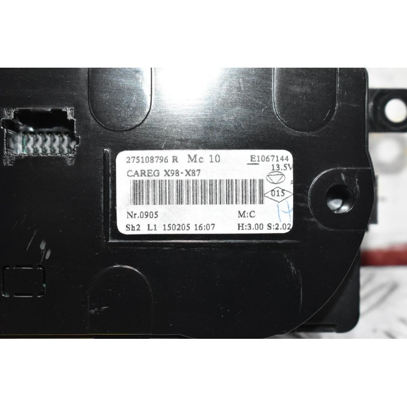 Χειρηστήριο Θέρμανσης - Κλιματισμού Renault Captur 2010-2020 275108796R (Γνήσιο)