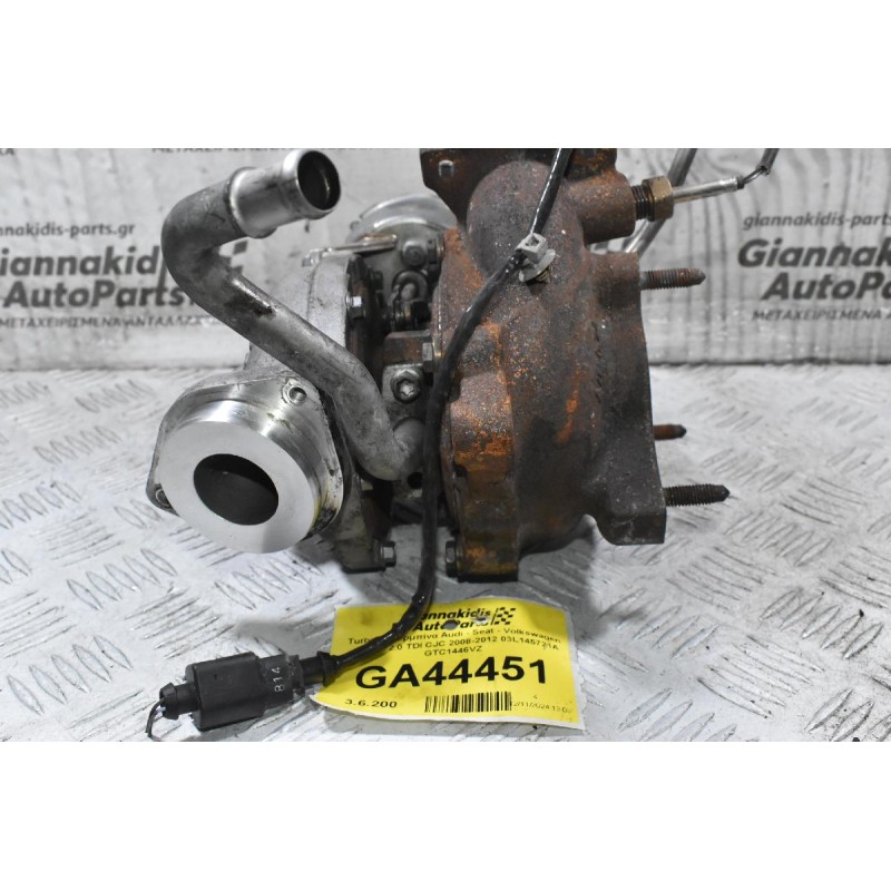 Turbo / Τουρμπίνα Audi - Seat - Volkswagen - Skoda 2.0 TDI CJC 2008-2012 03L145721A GTC1446VZ