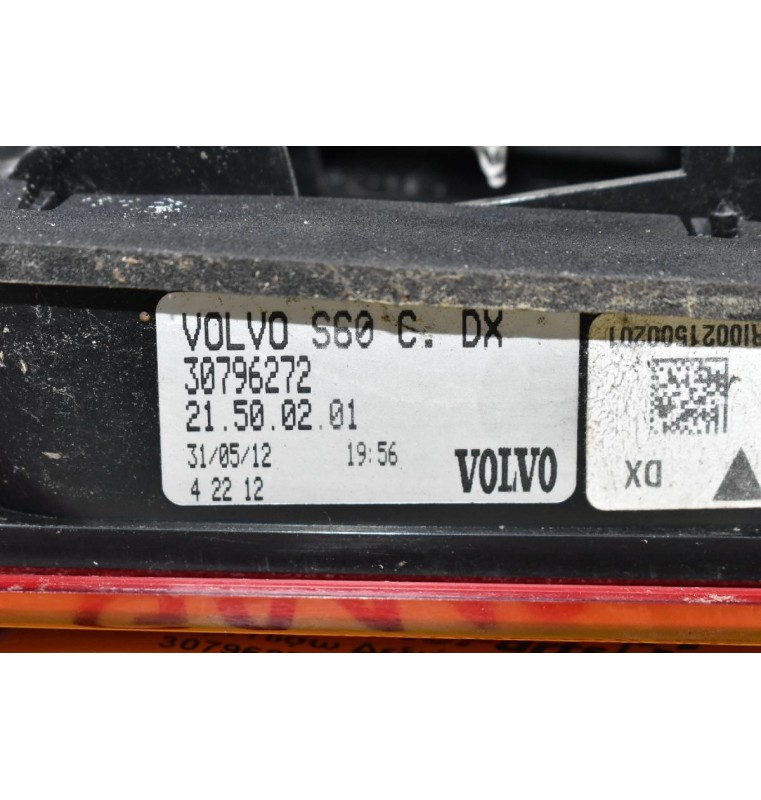 Φανάρι Πίσω Δεξιά Volvo S60 2010-2018 30796272 (Πορτ Παγκάζ) (Γνήσιο)