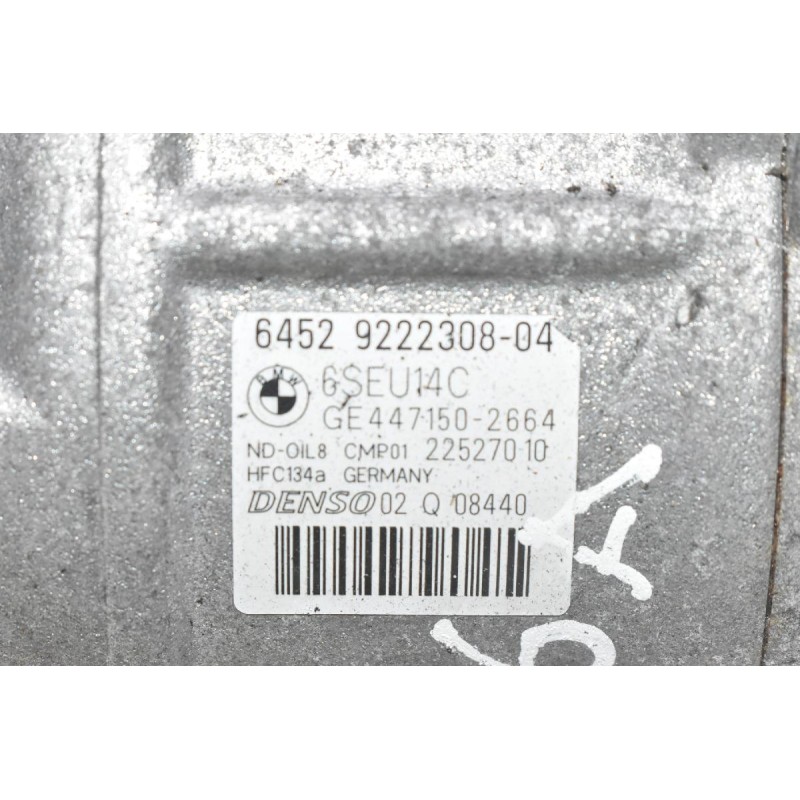 Κομπρεσέρ Aircondition - A/C Bmw 116 - 316 1.6 N13B16A 2012-2018 DENSO 9222308-04 GE447150-2664