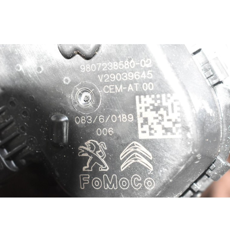 Πεταλούδα Γκαζιού Peugeot 208 - 2008 1.6 HDi 2010-2018 9807238580-02 (Γνήσια) (308 / 3008 - Ford Focus / Fiesta - Citroen C4 / DS3 / DS5 / Picasso / Berlingo - Opel Combo / Grandland)