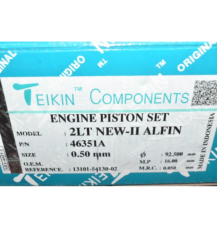 Πιστόνια ΣΕΤ Toyota Hilux 2LT 1990-2001 13101-54130-02 (Καινούρια) (Διάμετρος 92.5mm)