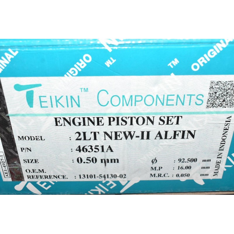 Πιστόνια ΣΕΤ Toyota Hilux 2LT 1990-2001 13101-54130-02 (Καινούρια) (Διάμετρος 92.5mm)