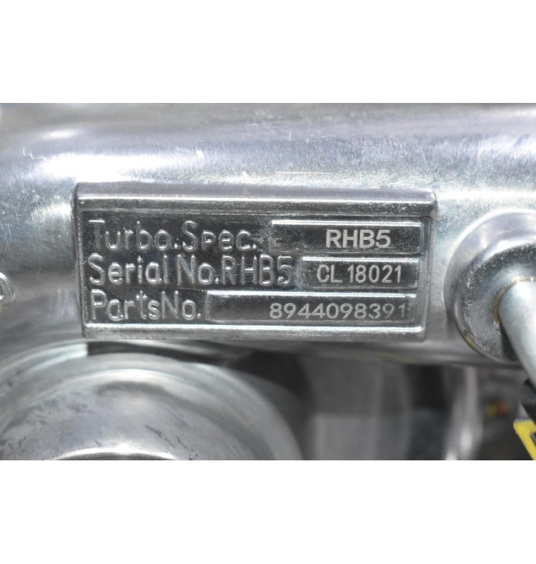 Turbo/Τουρμπίνα Isuzu Clark+Φορτωτής 3.1 4JG2 1990-2001 8944098391