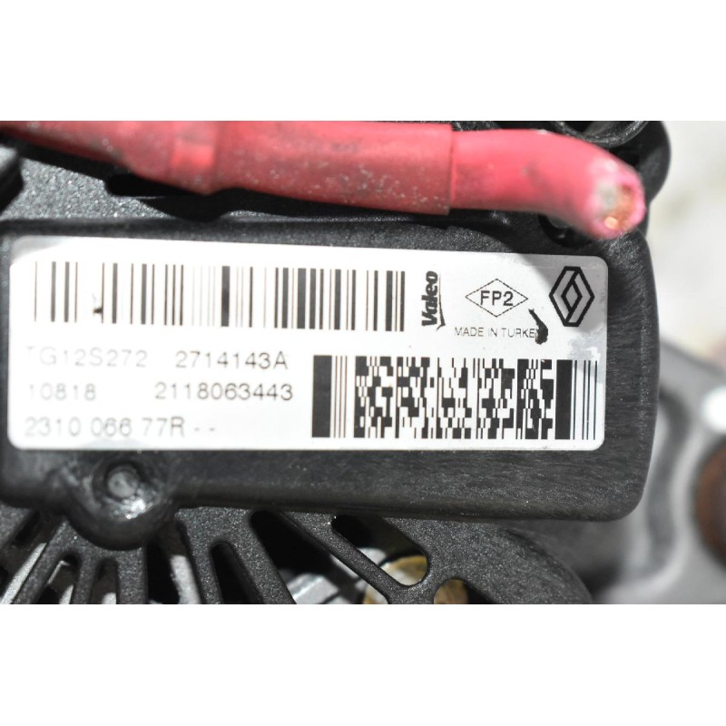 Δυναμός Renault Clio - Captur H4BB408 900cc 2016-2020 231006677R TG12S272 (Dacia Sandero) (Γνήσιος) (Kadjar - Dokker 1.2)