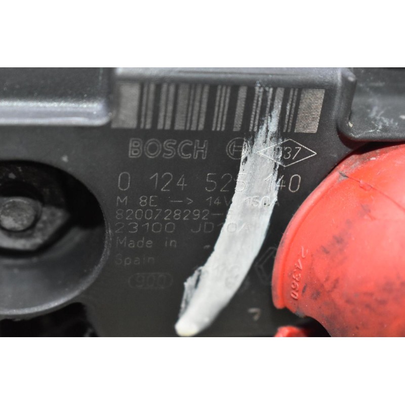 Δυναμό Nissan Juke - Qashqai 1.5 DCI K9K 2010-2017 0124525140 23100JD10A (Renault Clio - Dacia Duster / Lodgy)