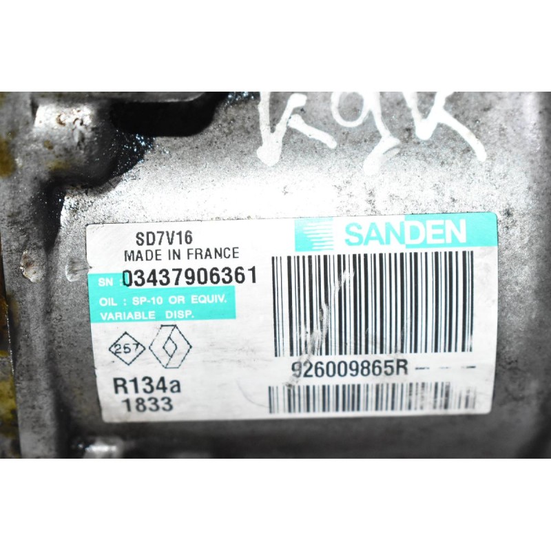 Κομπρεσέρ Aircondition A/C Nissan Juke - Qashqai 1.5 DCI K9K 2010-2017 926009865R