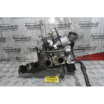 Turbo / Τουρμπίνα - Με Πολλαπλη Εξαγωγής Audi A4 - Α3 - TT 1.8 / 2.0 TFSI 2005-2012 06J145713Κ (Γνήσια) (Seat Leon - Volkswagen Golf - Skoda Octavia)