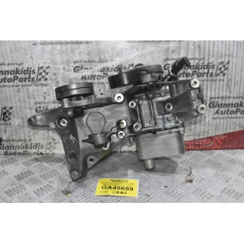 Βάση Φίλτρου Λαδιού Με Ψυγείο Λαδιού Audi A3 - Α4 - A5 / S4 CDA 1.8 - 2.0 TFSI 2006-2014 06H903143E 06J117021J (Volkswagen Golf - Passat)