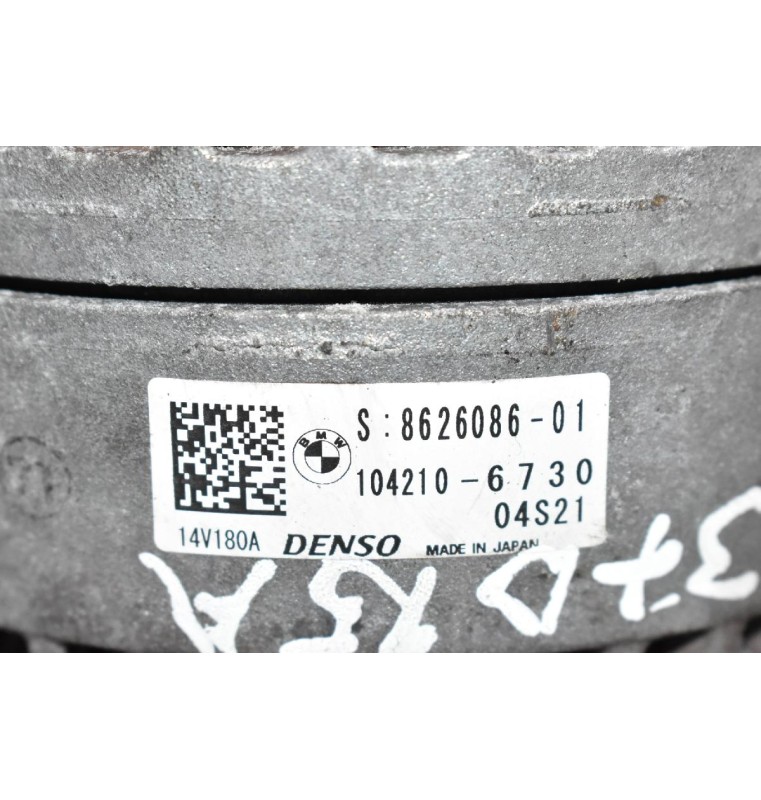 Δυναμός Bmw 116 1.5d 3 Cylinder B37D15A 180A 14V 2015-2019 DENSO 8626086-01 104210-6730 (Σειρα 1)