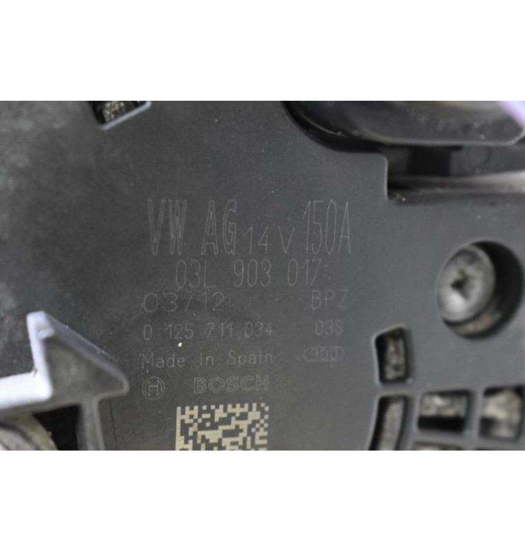 Δυναμό Audi A4 2.0 TDI 143PS CJC 150A 14V 2008-2012 03L903017 0125711034