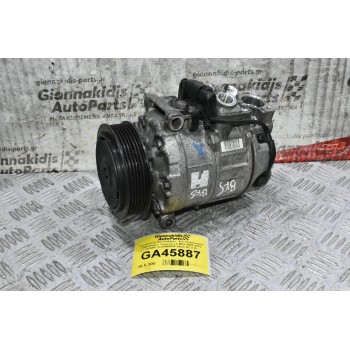 Κομπρεσέρ Aircondition - A/C Κλιματισμός Volkswagen Touareg 3.0 BKS BUG 2003-2012 7L6820803F (Passat / Phaeton - Audi Q7 A6 - Porsche Cayenne - Bentley Continental)