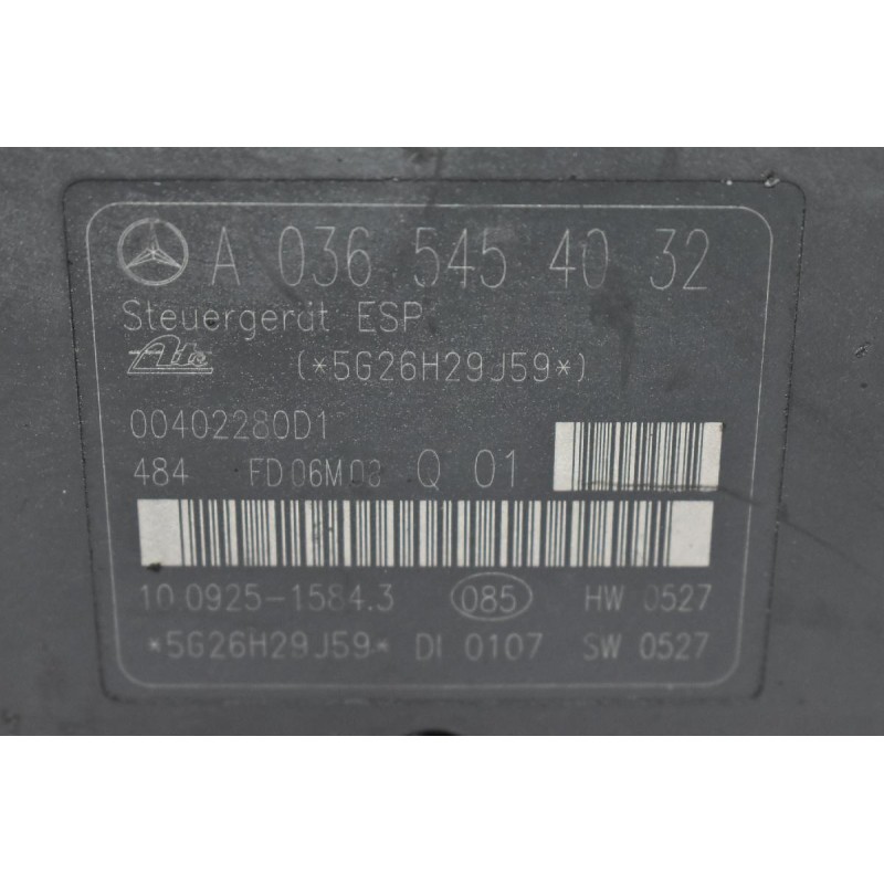 Μονάδα ABS Mercedes-Benz W203 W209 R171 2000-2010 A0064310312 A0365454032 (CL203 S203) (Μικρό Σπάσιμο Στην Φίσα)