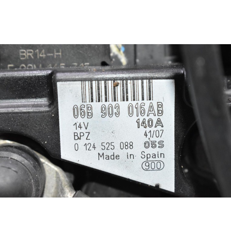 Δυναμό Skoda Octavia 1.8 TSI BZB / CDA 2006-2014 06B903016AB 0124525088 140A (Seat Leon / Toledo - Audi A3 - Volkswagen Passat / Golf)
