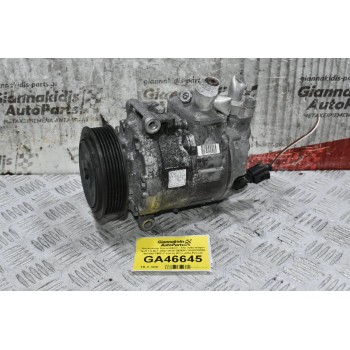 Κομπρεσέρ Aircondition - A/C Volkswagen Golf 1.6 BLF 2002-2010 DENSO 1K0820859C 447190-7952 (Γνήσιο) (Eos Jetta Passat) (Seat Ibiza / Leon - Audi Α3 - Skoda Octavia) (Μικρό Σπάσιμο Στην Τροχαλία)