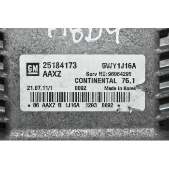 Εγκέφαλος Chevrolet Cruze F18D4 2008-2018 25184173 5WY1J16A 96964295