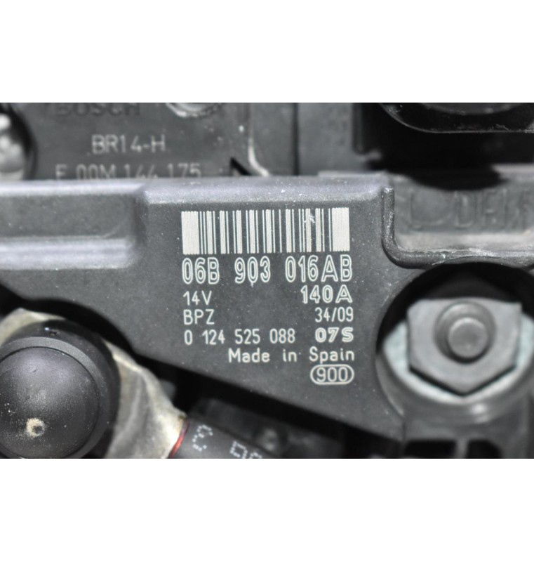 Δυναμό Skoda Octavia 1.8 TSI BZB / CDA 2006-2014 06B903016AB 0124525088 140A (Seat Leon / Toledo - Audi A3 - Volkswagen Passat / Golf)