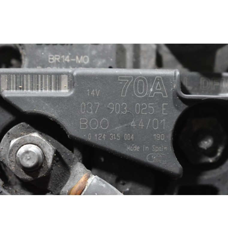 Δυναμό Volkswagen Golf 1.4cc 70A AXP 1995-2003 037903025Ε 0124315004 (Γνήσιο) (Seat Ibiza)