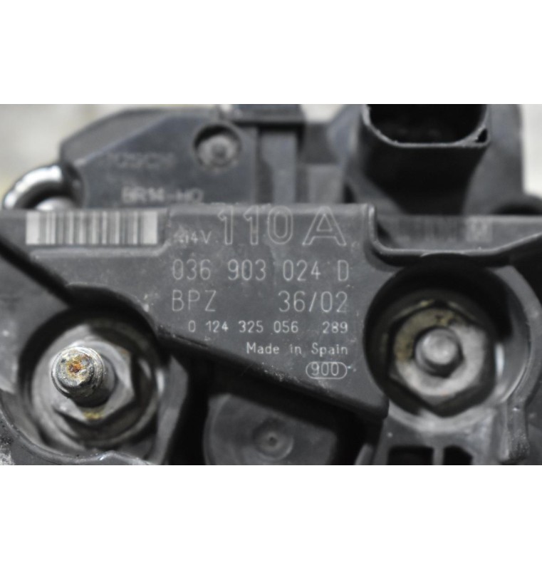 Δυναμό Volkswagen Golf - Polo - Lupo 1.4 BBY 1998-2004 BOSCH 036903024D 0124325056 (Skoda Octavia Fabia / Seat Ibiza - Cordoba - Leon - Toledo)
