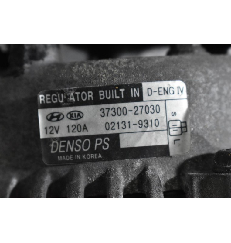 Δυναμό Kia Sportage - Tucson 2.0 CRD 140PS D4EA 2004-2009 37300-27030 120A (Εξόστερ Πισω)