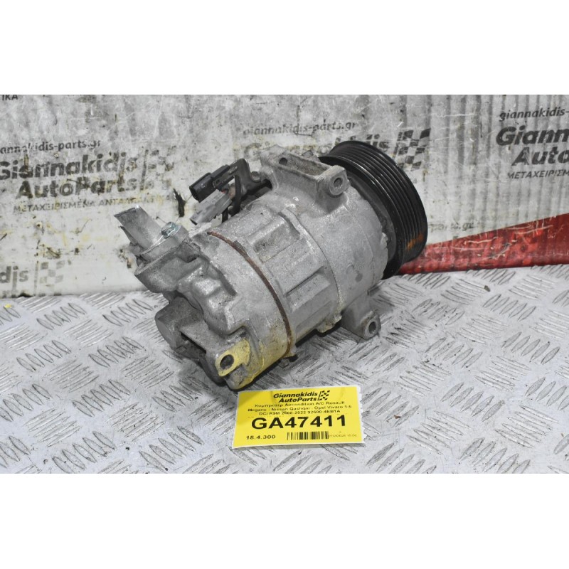 Κομπρεσέρ Aircondition A/C Renault Megane - Nissan Qashqai - Opel Vivaro 1.6 DCI R9M 2008-2022 92600-4EB1A GE447140-1370 (Talisman - Scenic - Trafic) (Γνήσιο)