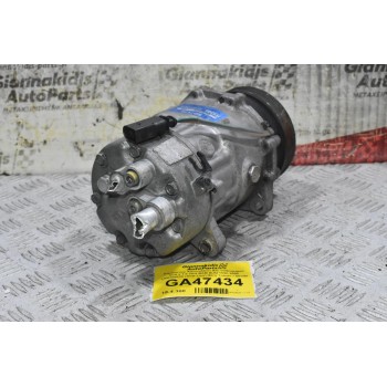 Κομπρεσέρ Aircondition A/C Volkswagen Golf 4 1.8 20vt BAM AUQ 1998-2005 1J0820803K (Seat Leon Ibiza Toledo / Skoda Octavia / Audi A3 S3) (Μικρό Σπάσιμο Στην Φίσα)