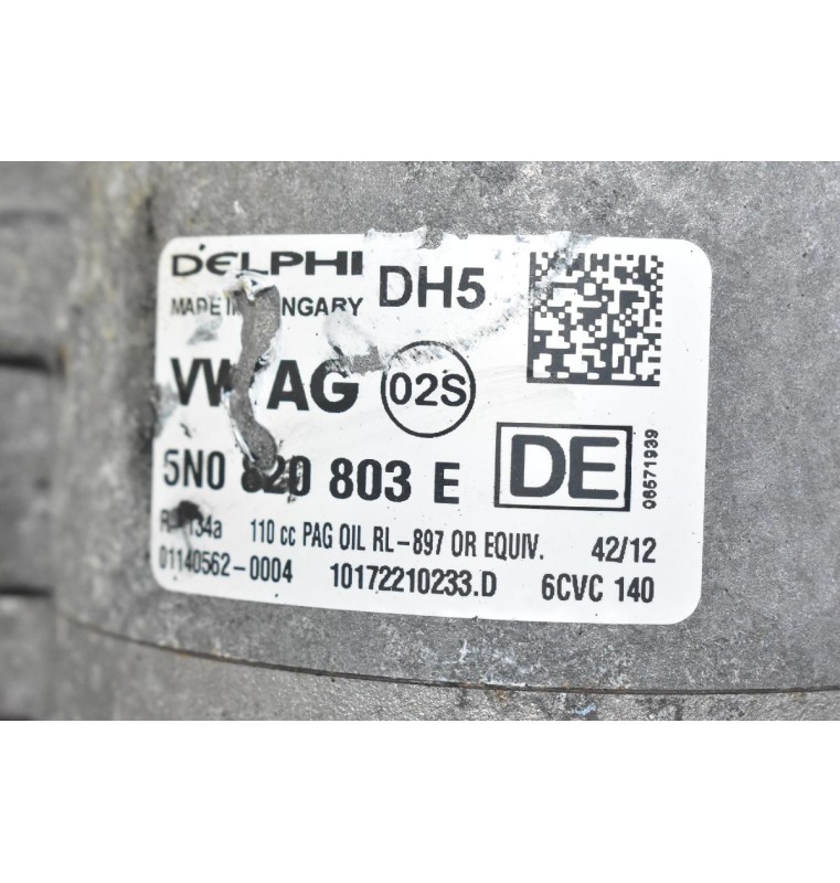 Κομπρεσέρ Aircondition A/C Seat Ibiza / Leon / Toledo CBZ CAY 2005-2015 5N0820803E (Volkswagen Tiguan / Golf / Passat)