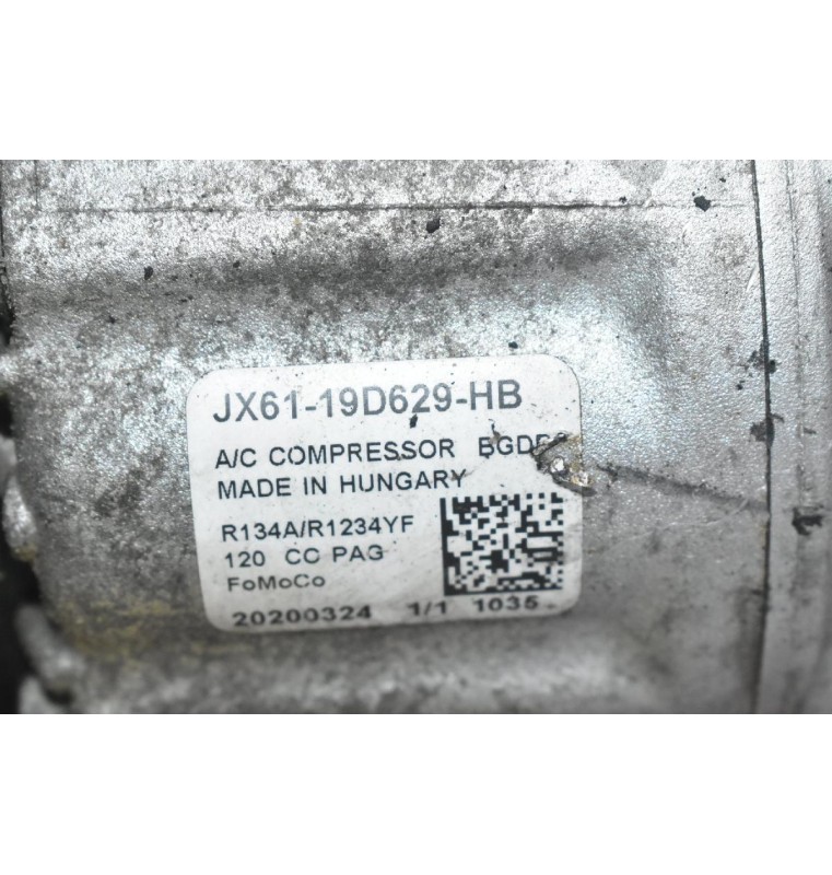 Κομπρεσέρ Aircondition A/C Ford Puma - Fiesta 1.0 Ecoboost B7JA / B7JB / B7JE 2019-2023 JX61-19D629-HB (Γνήσιο) (Μικρο Ράγισμα Στήν Φίσα)