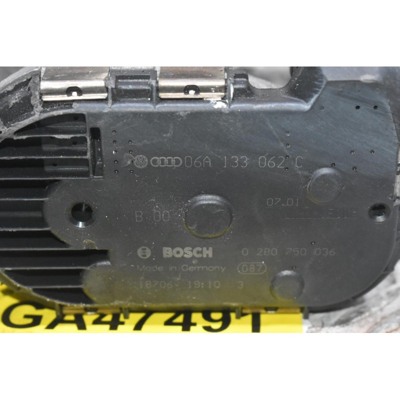 Πεταλούδα Γκαζιού Seat Ibiza Leon Toledo 1.8T 20VT 2000-2005 (Γνήσια) 06A133062C 0280750036 (Audi A3 TT / Skoda Octavia / Volkswagen Golf Bora Beetle)