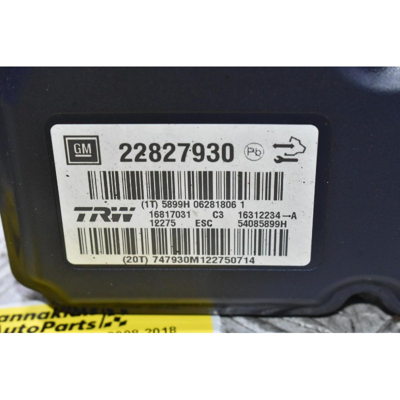 Μονάδα ABS Opel Insignia 2008-2018 22827930 16817031 16312234-A 54085899H