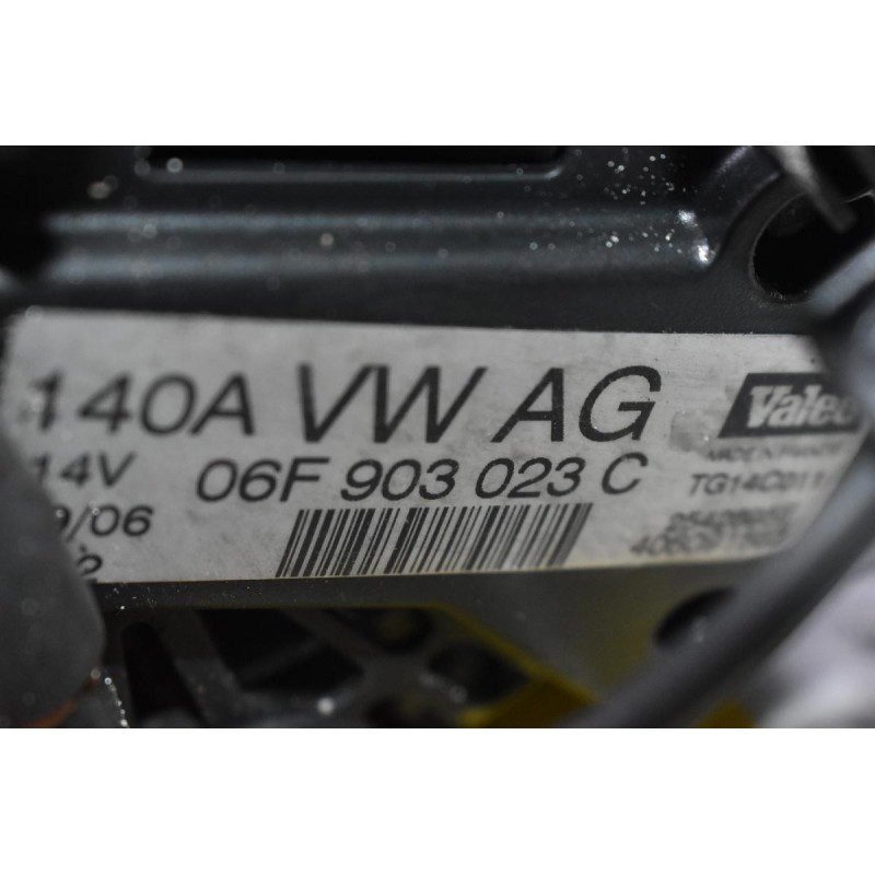Δυναμό Volkswagen Golf 140A 14V 2004-2010 06F903023C (Touran / Caddy / Transporter / Tiguan) (Seat Leon Altea - Skoda Octavia - Audi A3)