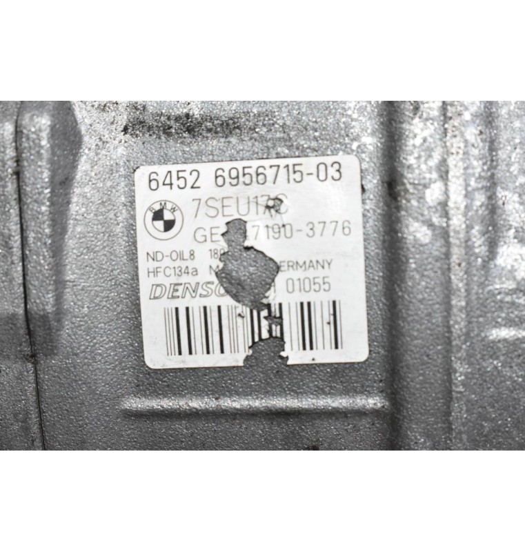 Κομπρεσέρ Aircondition - A/C Κλιματισμός Bmw E60 530i N52B30A 2005-2015 6452 6956715-03 7SEU17C (Σπάσιμο Στο Φίς)